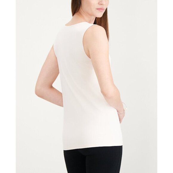 Alfani Women's Size Petite Medium White Sleeveless Layering Tank Top NWT - Picture 2 of 4